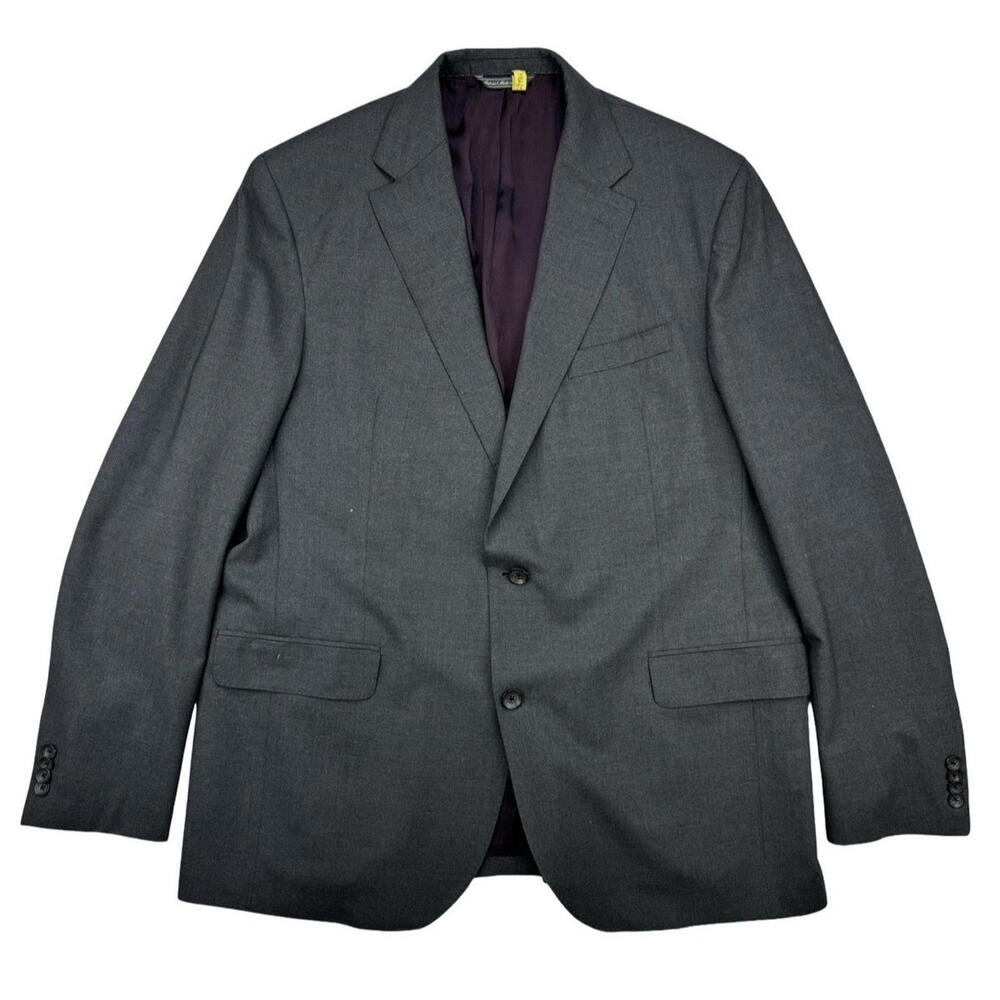 Jack Victor Dean CT Wool Contemporary Fit Blazer Jacket Grey Size US 46 L